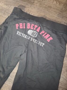 PINK Victoria’s Secret VINTAGE 2006 OG VS PINK Y2K CROPPED SWEATPANTS